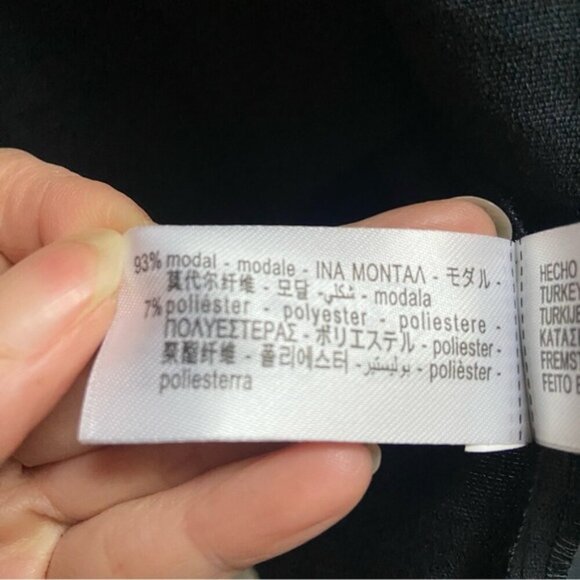 Zara modal blend large cuffs button oversize blouse Sz XS/S - Picture 6 of 8